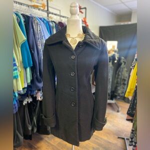 Croft & Barrow Black Pea Coat for Women